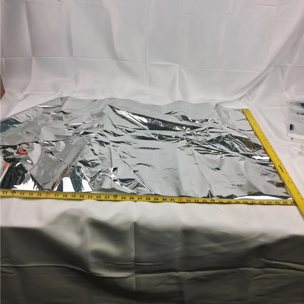 Bulk 500 Count Reflective Mylar Sheets 23x46 Box Liners Thermal Insulation Foil